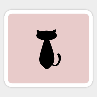 Cat lurking in the dark Sticker